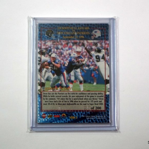 1997 Collectors Edge Drew Bledsoe Personal Victory Game Used Ball #'d 20/200 - Picture 2 of 2